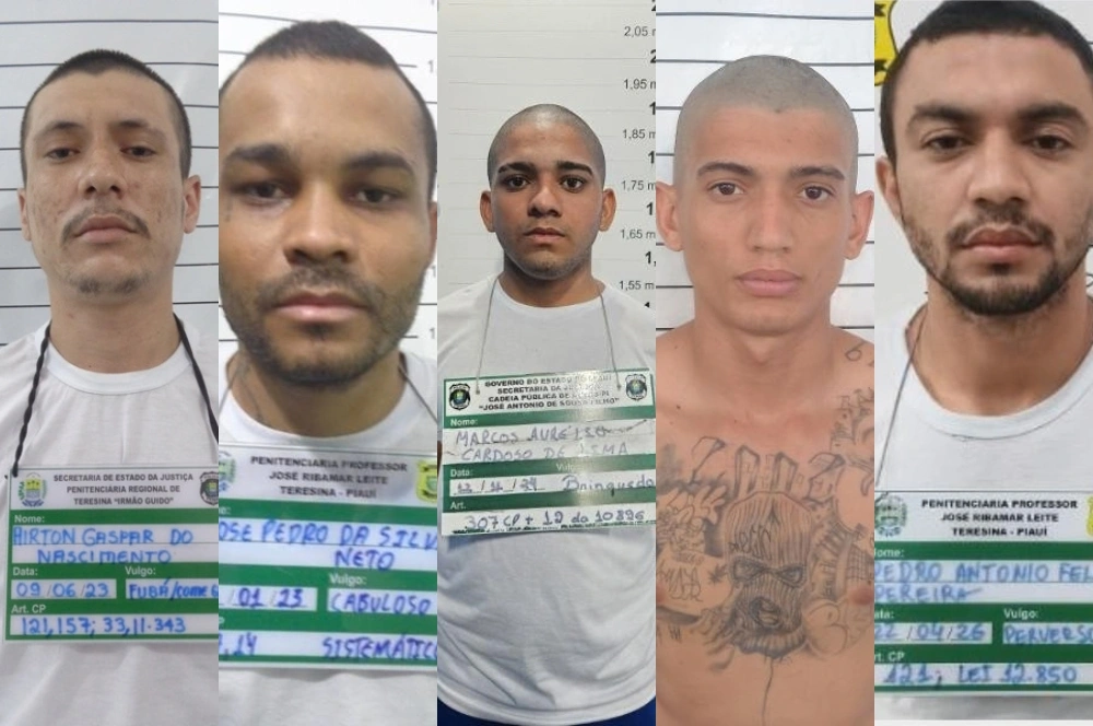Cinco detentos fogem da Penitenciária Mista de Parnaíba durante banho de sol