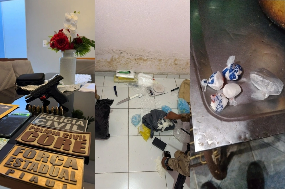 Operação prende oito pessoas e apreende drogas e armas em Barras
